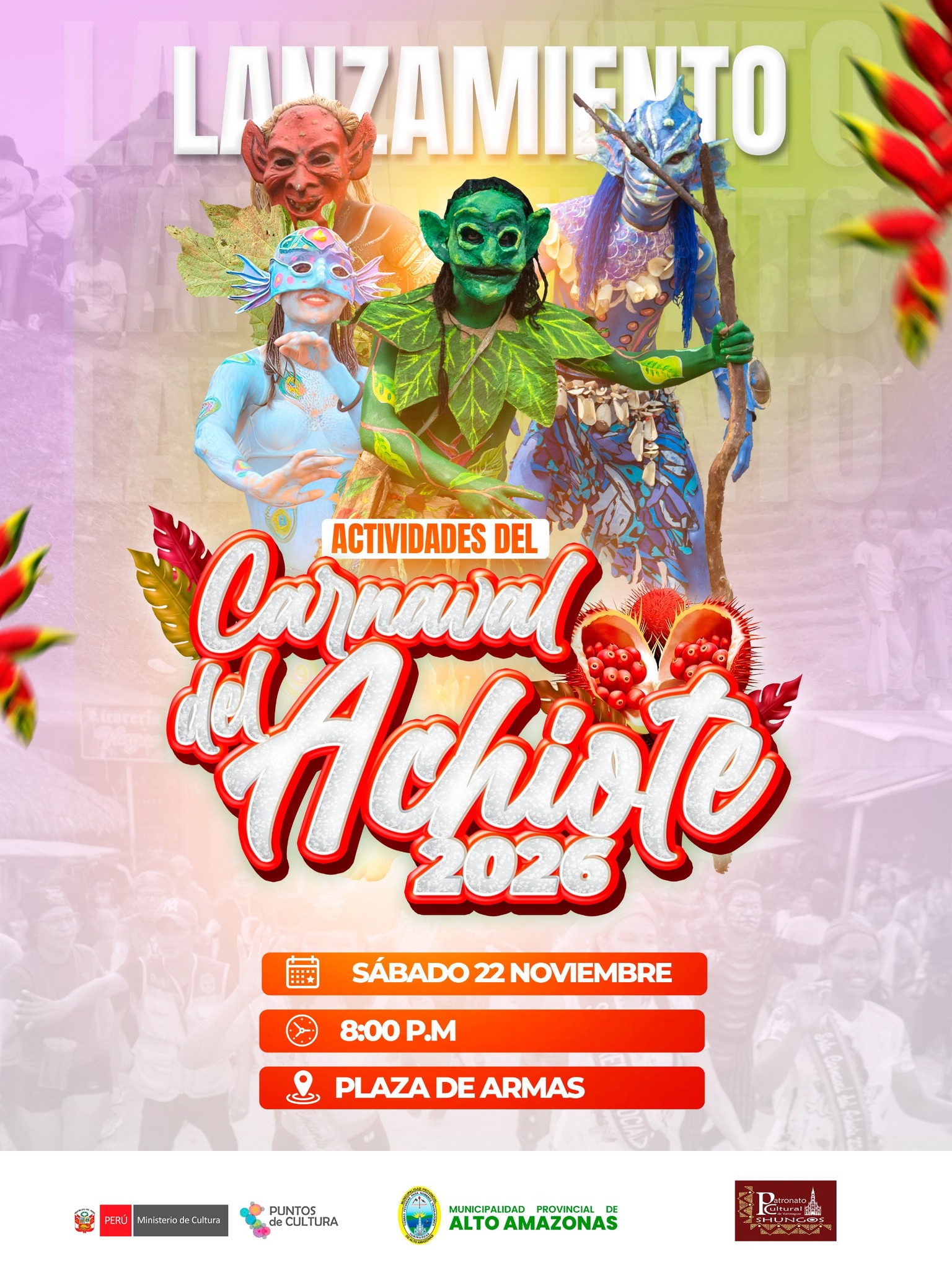 Lanzamiento del carnaval del achiote 2026